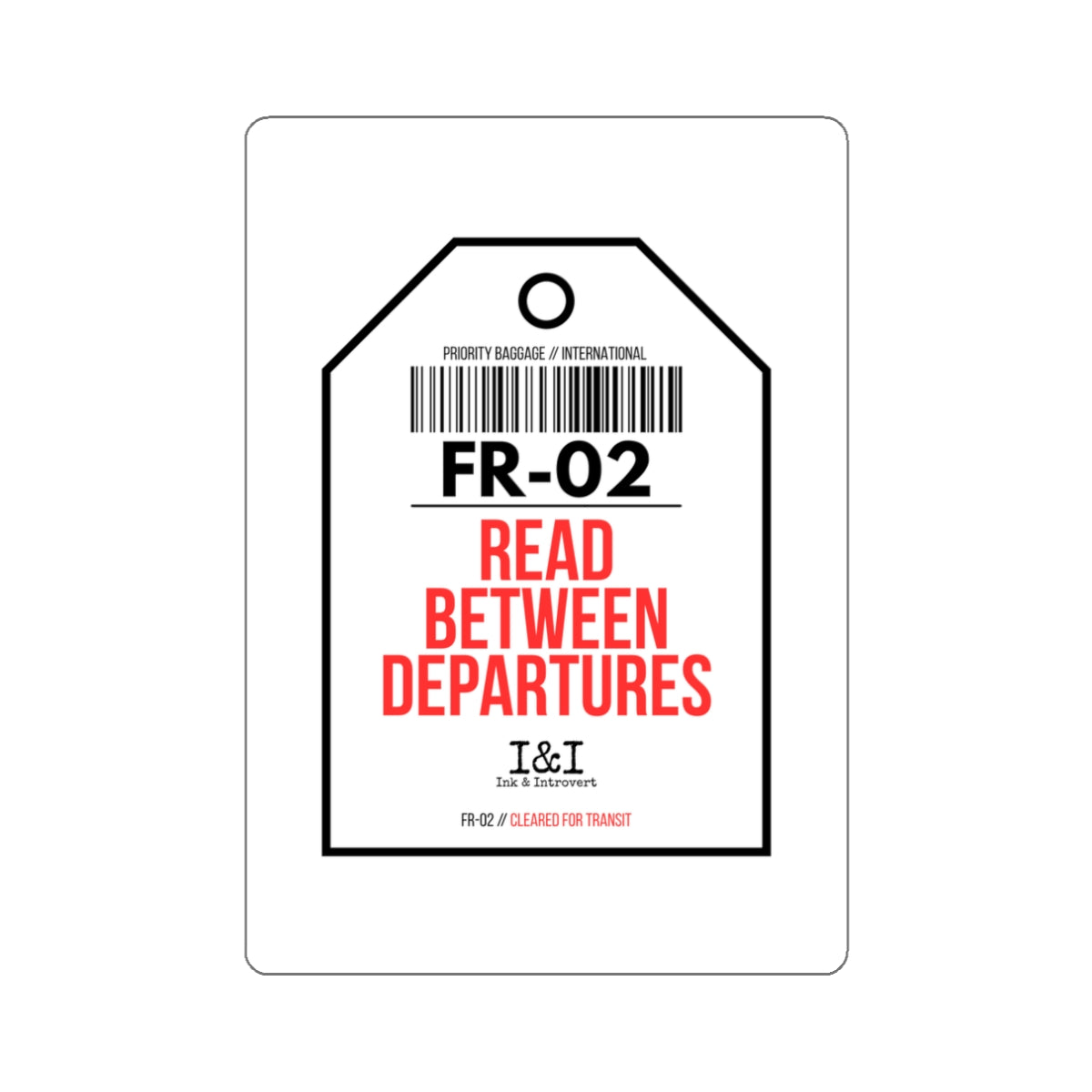 Read Between Departures Sticker