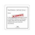 Shelf Control Not Demonstrated Sticker