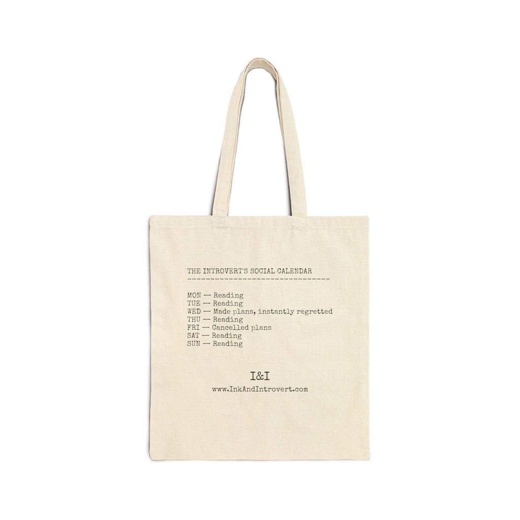 The Introvert's Social Calendar Tote