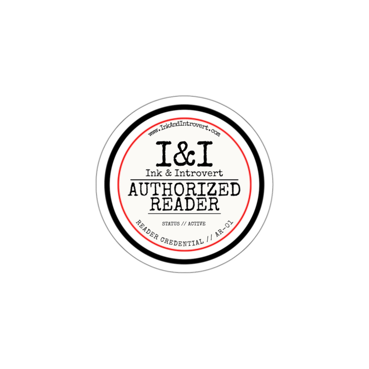 'Authorized Reader' Credential Sticker