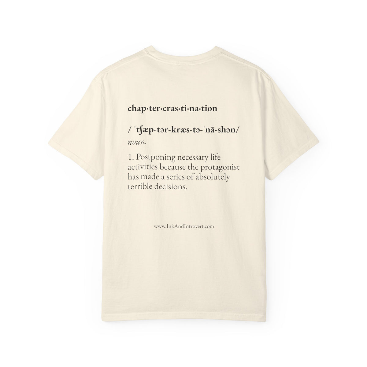 The 'Chaptercrastination' Definition Tee