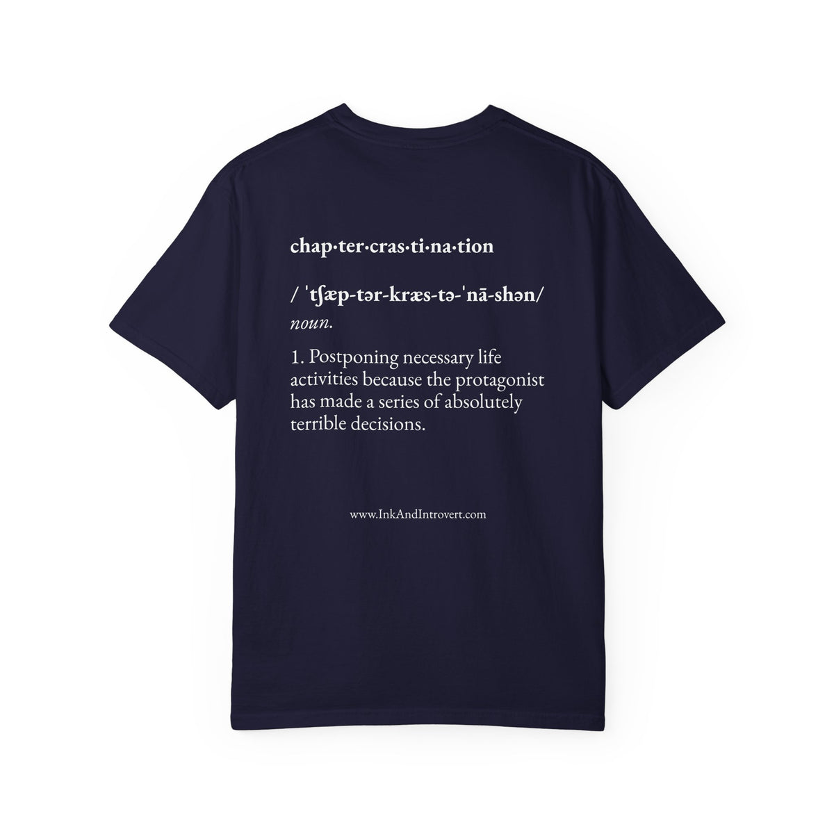 The 'Chaptercrastination' Definition Tee
