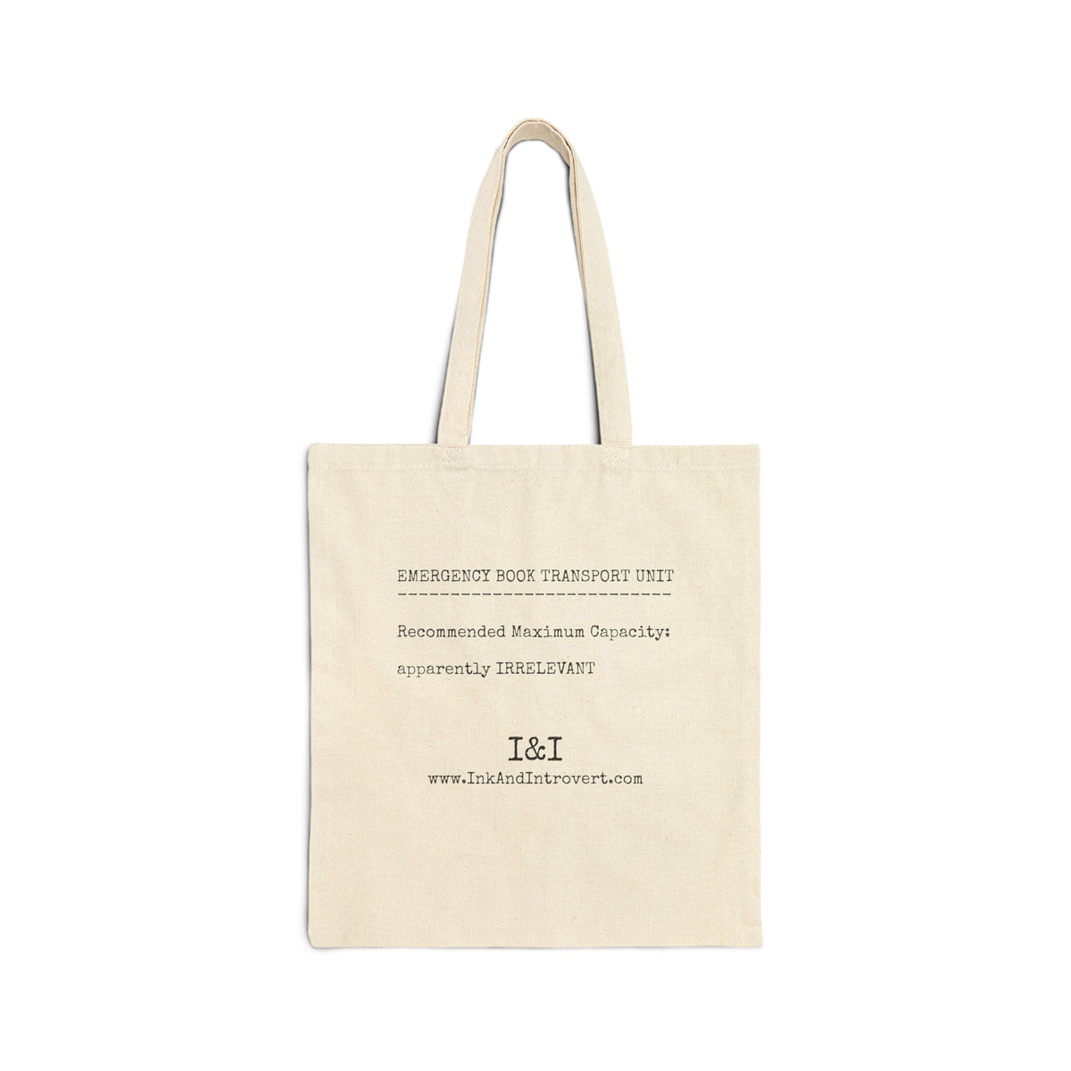 The Emergency Transport Book Tote