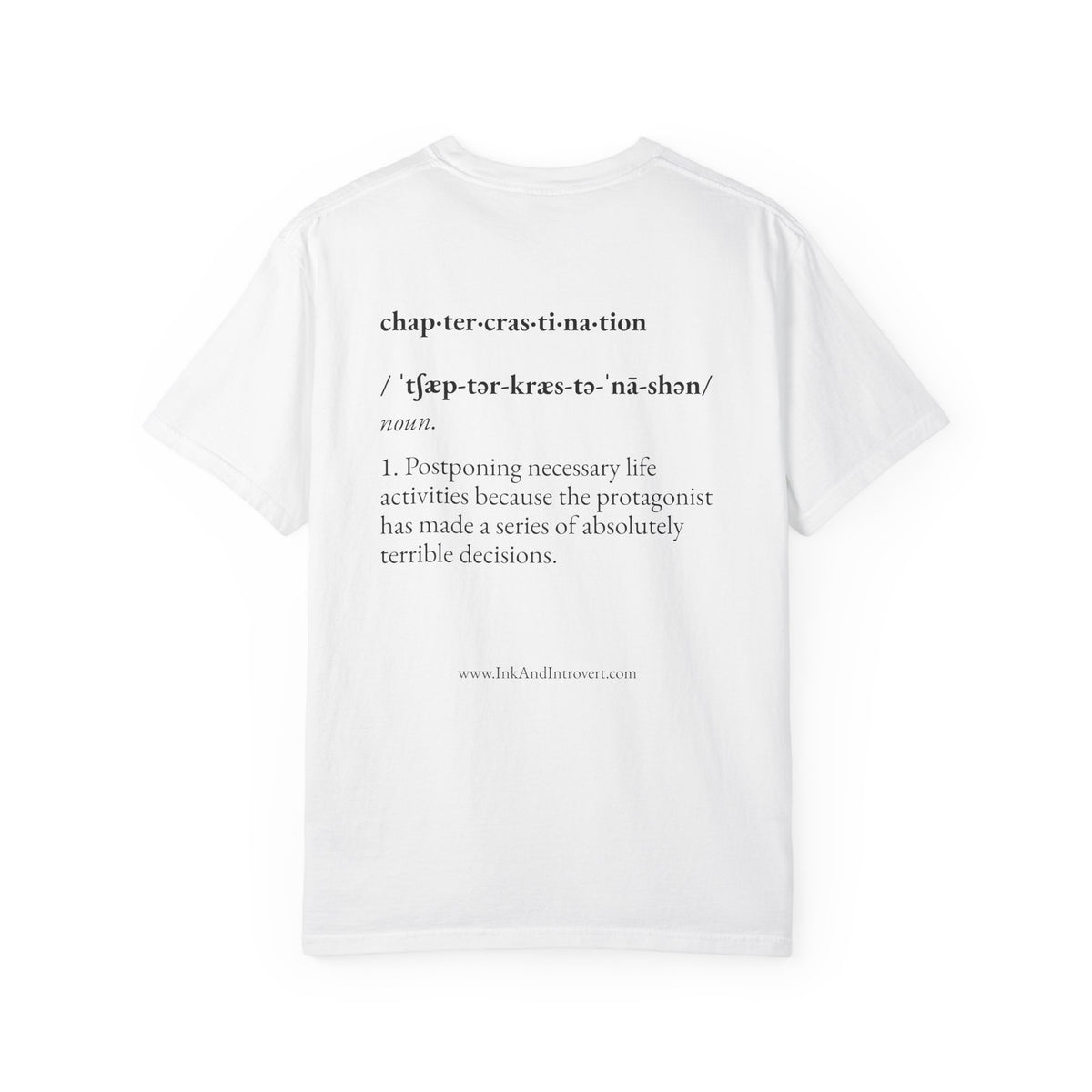The 'Chaptercrastination' Definition Tee